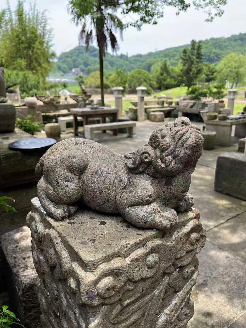 包邮福利貔貅瑞兽美观大气石头摆件茶空间美学庭院小院