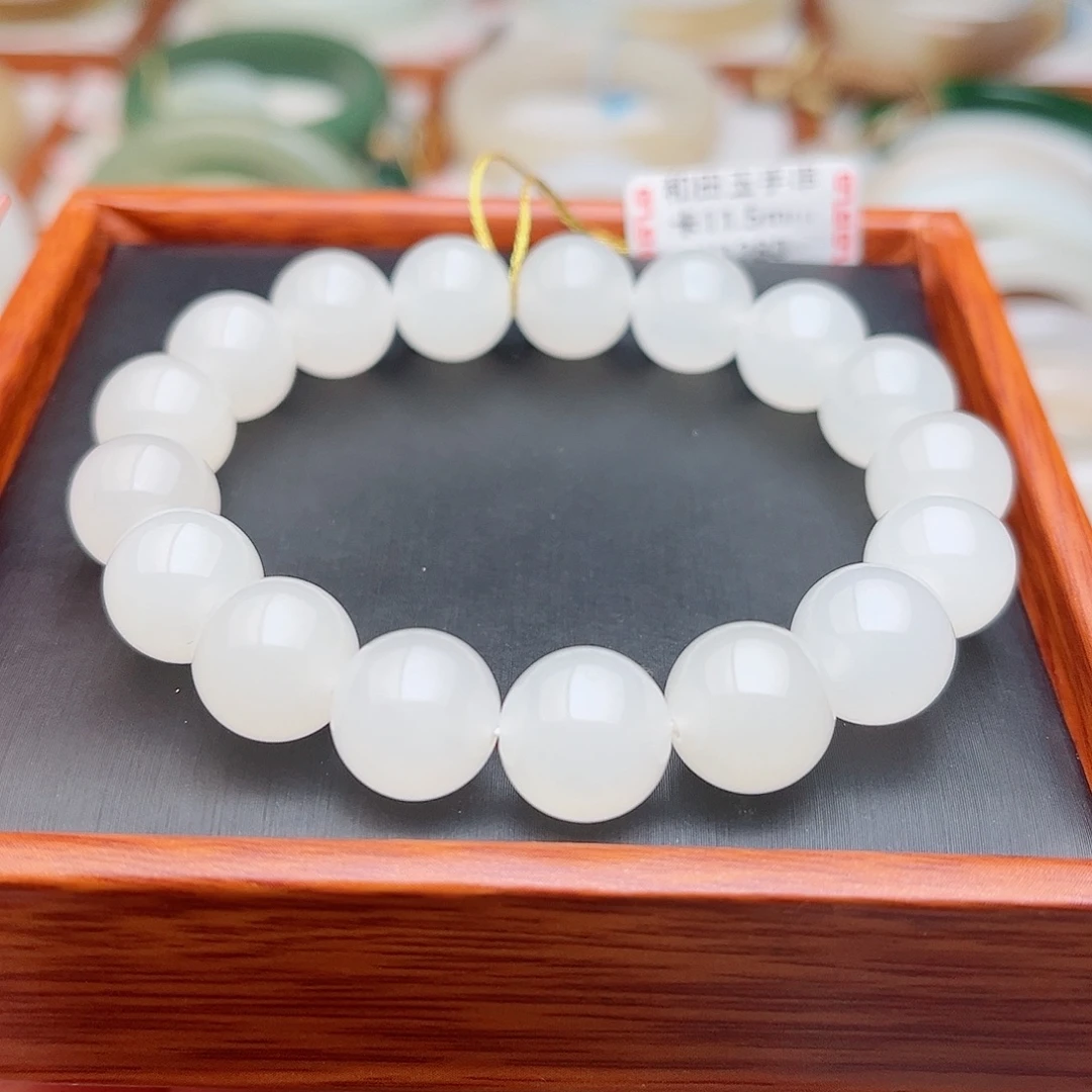 和田玉未镶嵌手串11.5mm