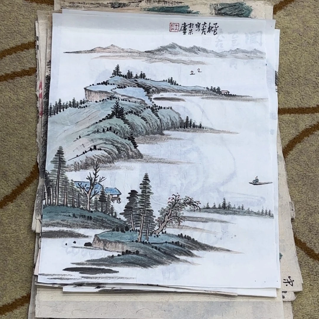 国画大左老师作品刘