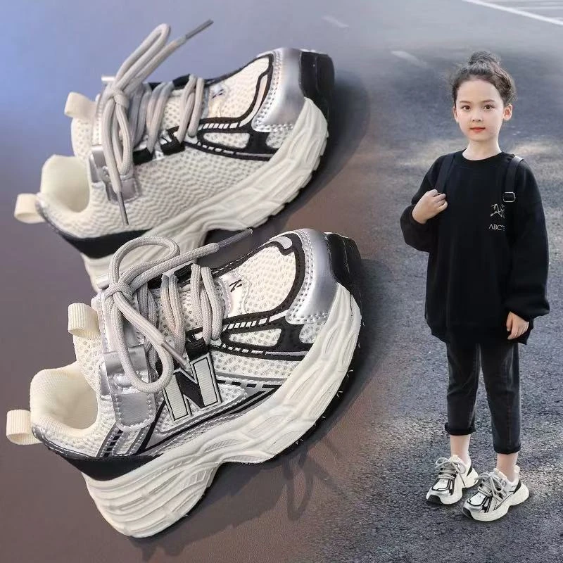 H-9童鞋潮童春季软底男童女童老爹运动鞋休闲百搭儿童春季透气