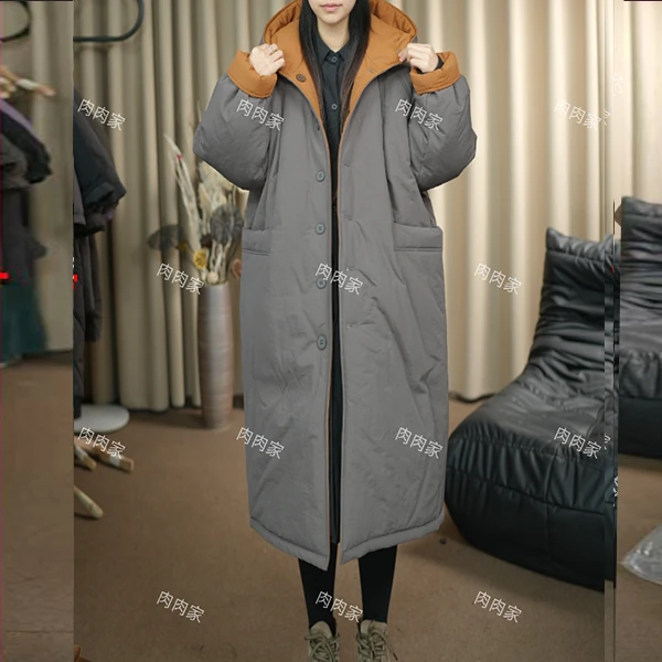 肉肉 2024秋冬新款高级大气韩版宽松显瘦高级百搭双面棉服