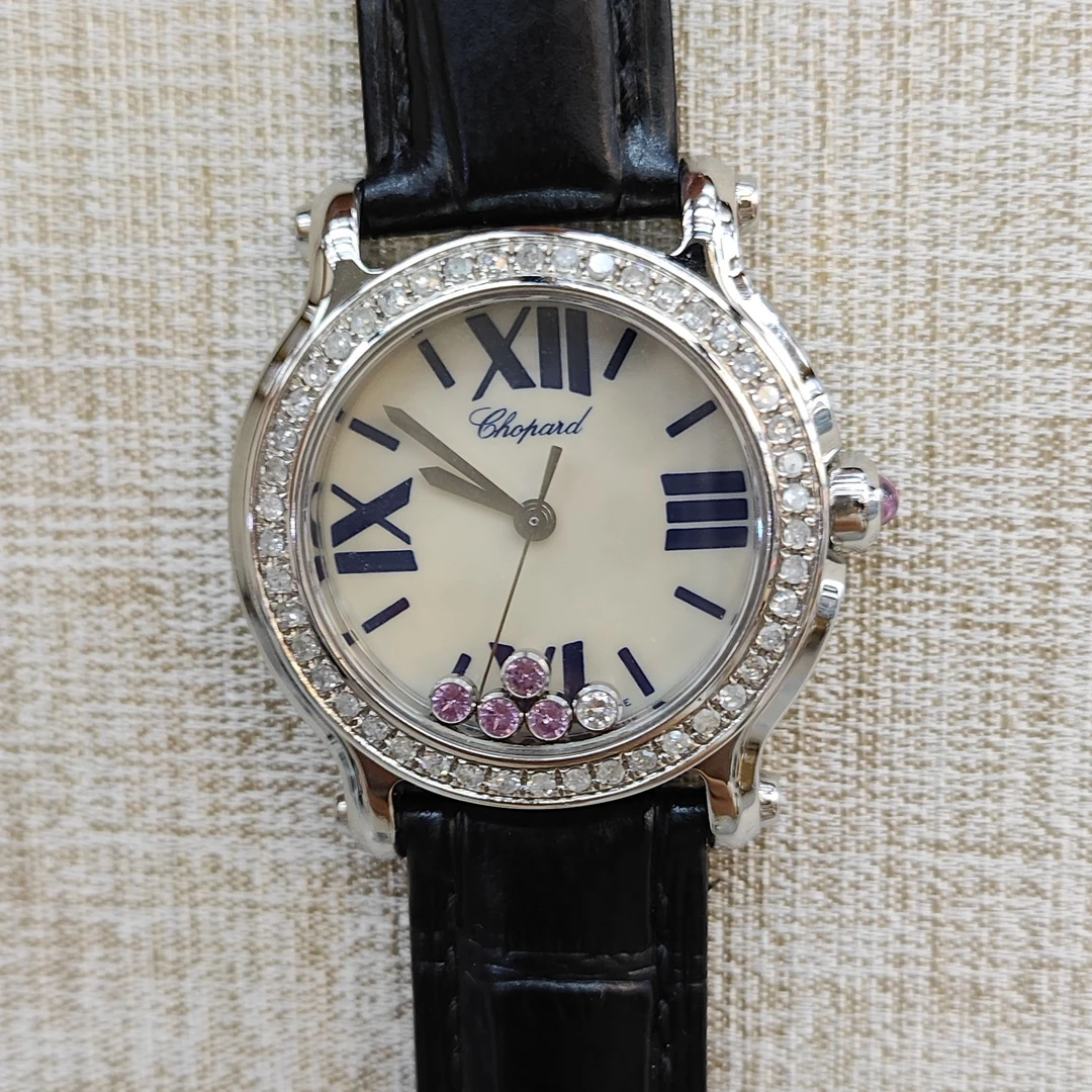 99新 Chopard/萧邦 表展萧邦278509石英腕表/后圈钻/WHT020860