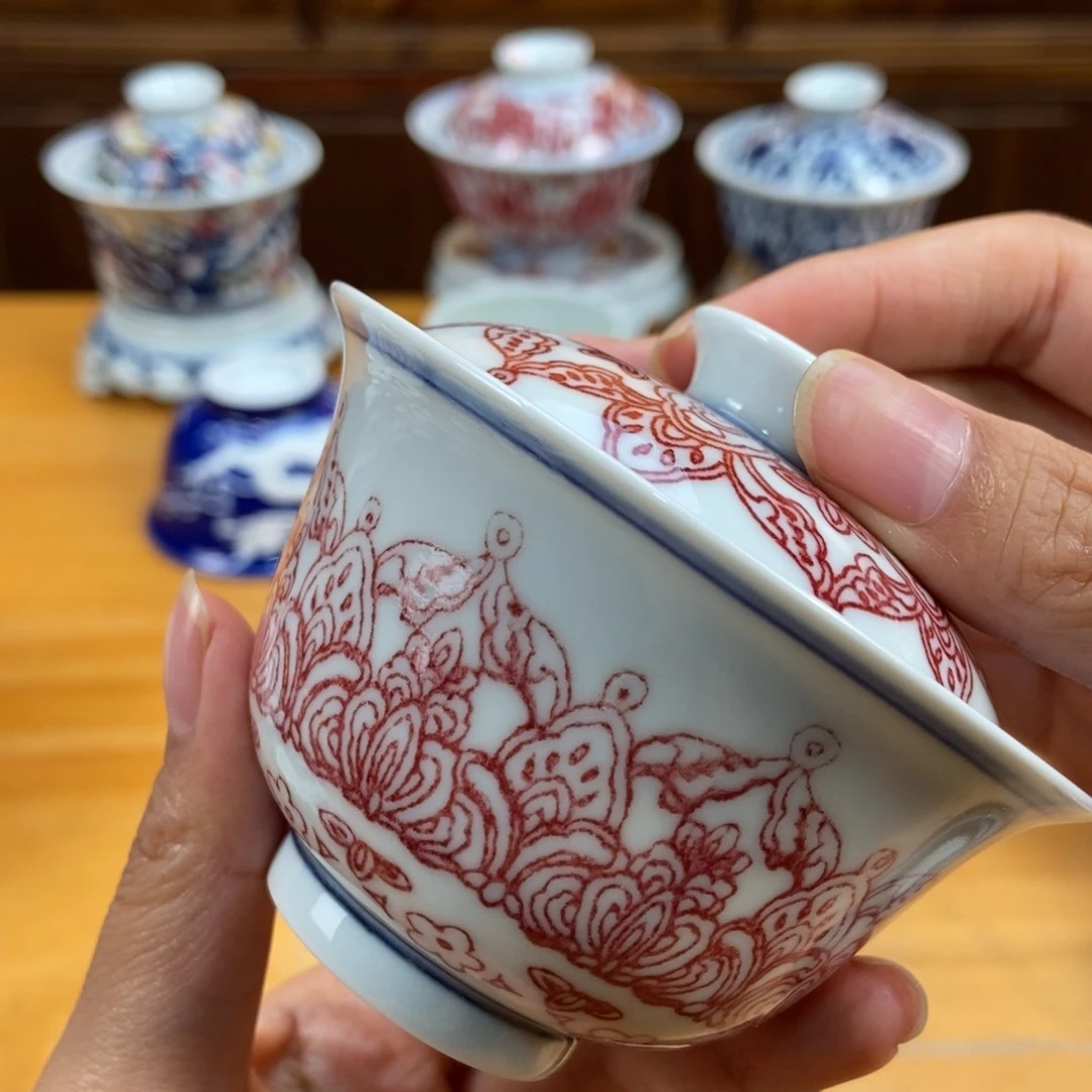 手绘现代茶具非古董