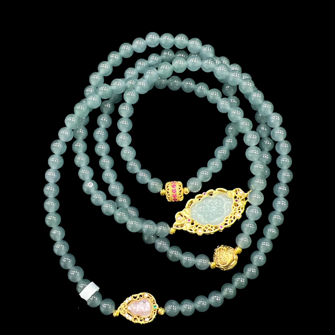 V7066 翡翠项链孤品