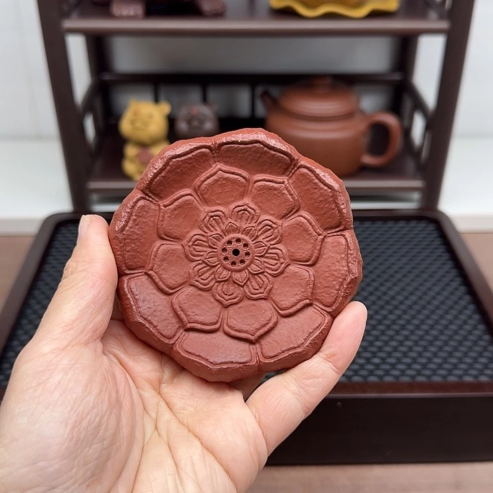 朱泥茶案可以插香的杯垫