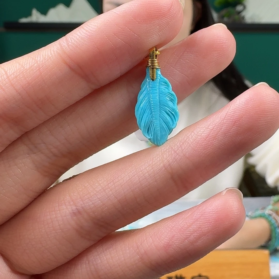 绿松石18K金镶嵌珠宝奇石