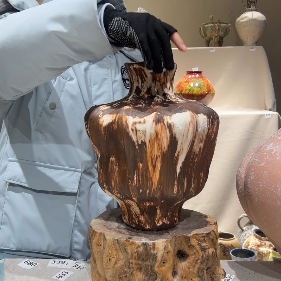 景德镇高温陶瓷花瓶摆件807花瓶摆件