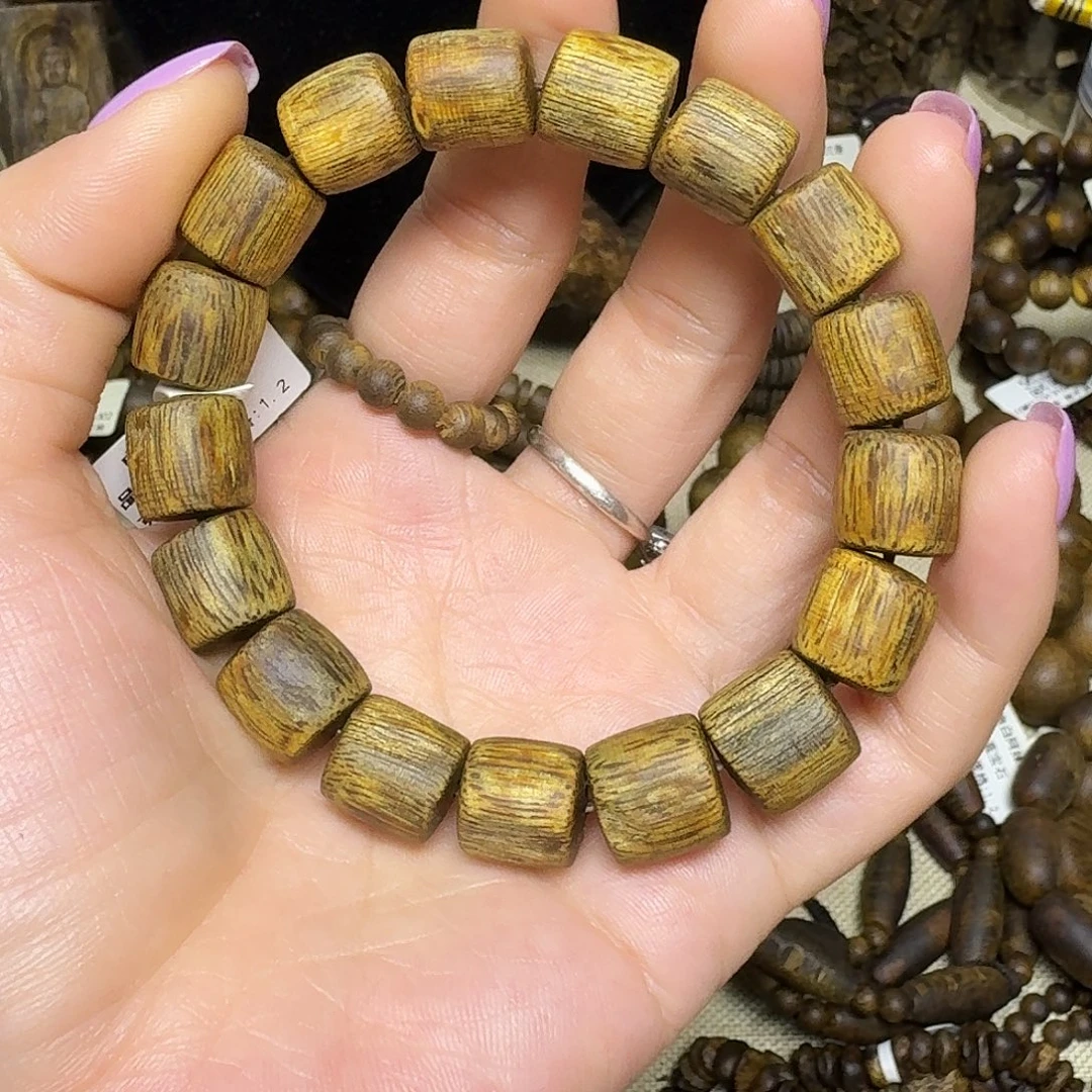 手串沉香老白棋卡1.2-14克多样性发货一条