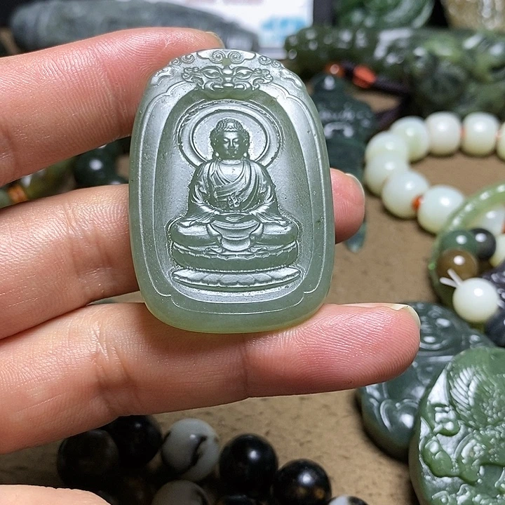 和田玉未镶嵌颈饰