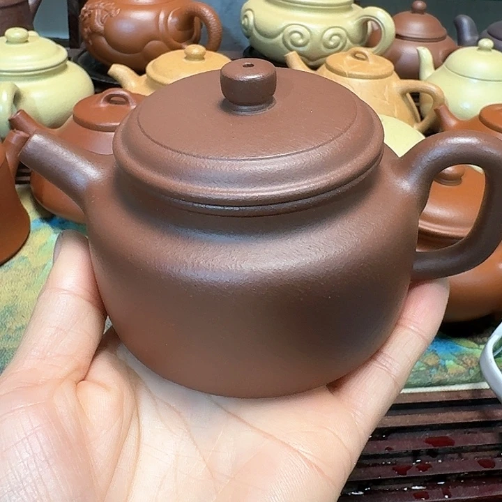 紫砂茶壶底槽清半手工200毫升