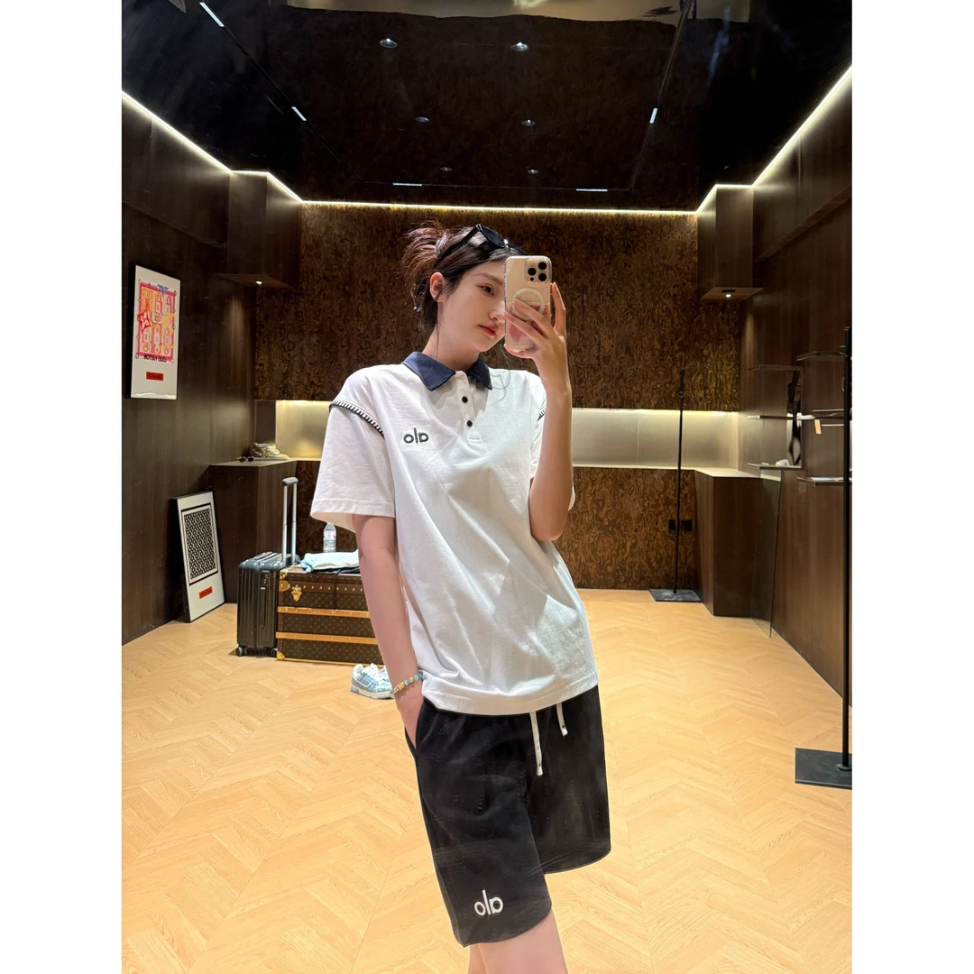 盈盈-P61-春夏季新款刺绣圆领百搭男女同款短袖(SZ001)