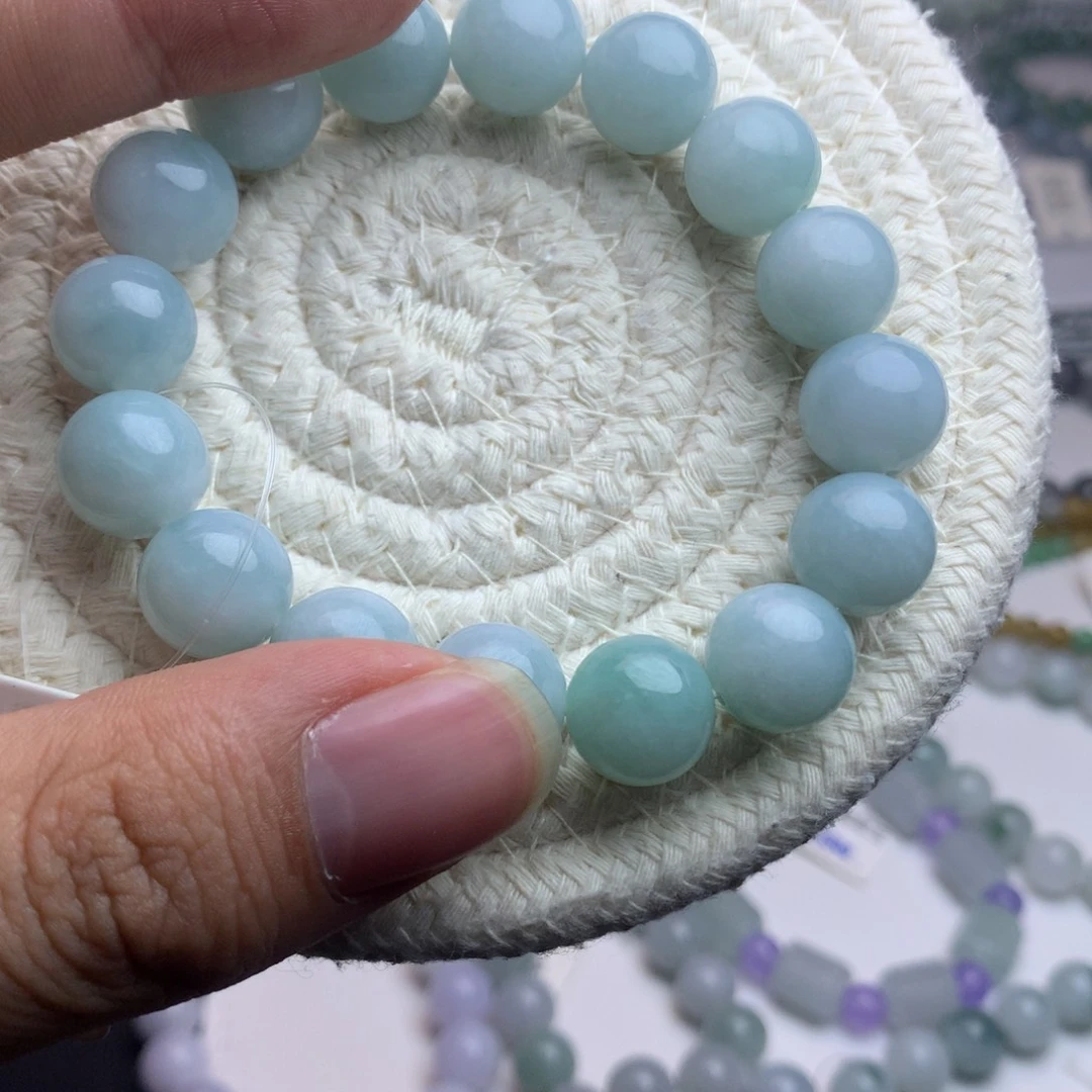 强***仔翡翠未镶嵌手链翡翠