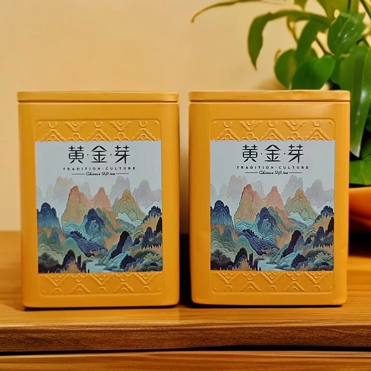 黄金芽茶叶 高山绿茶  罐装散茶 送礼长辈