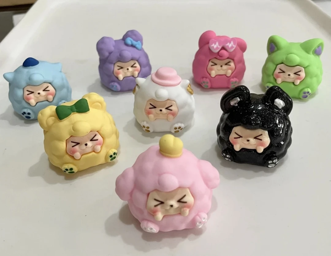 【磨砂全家福团子】九宫格+对碰+许愿磨砂全家福团子diy树脂摆挂件