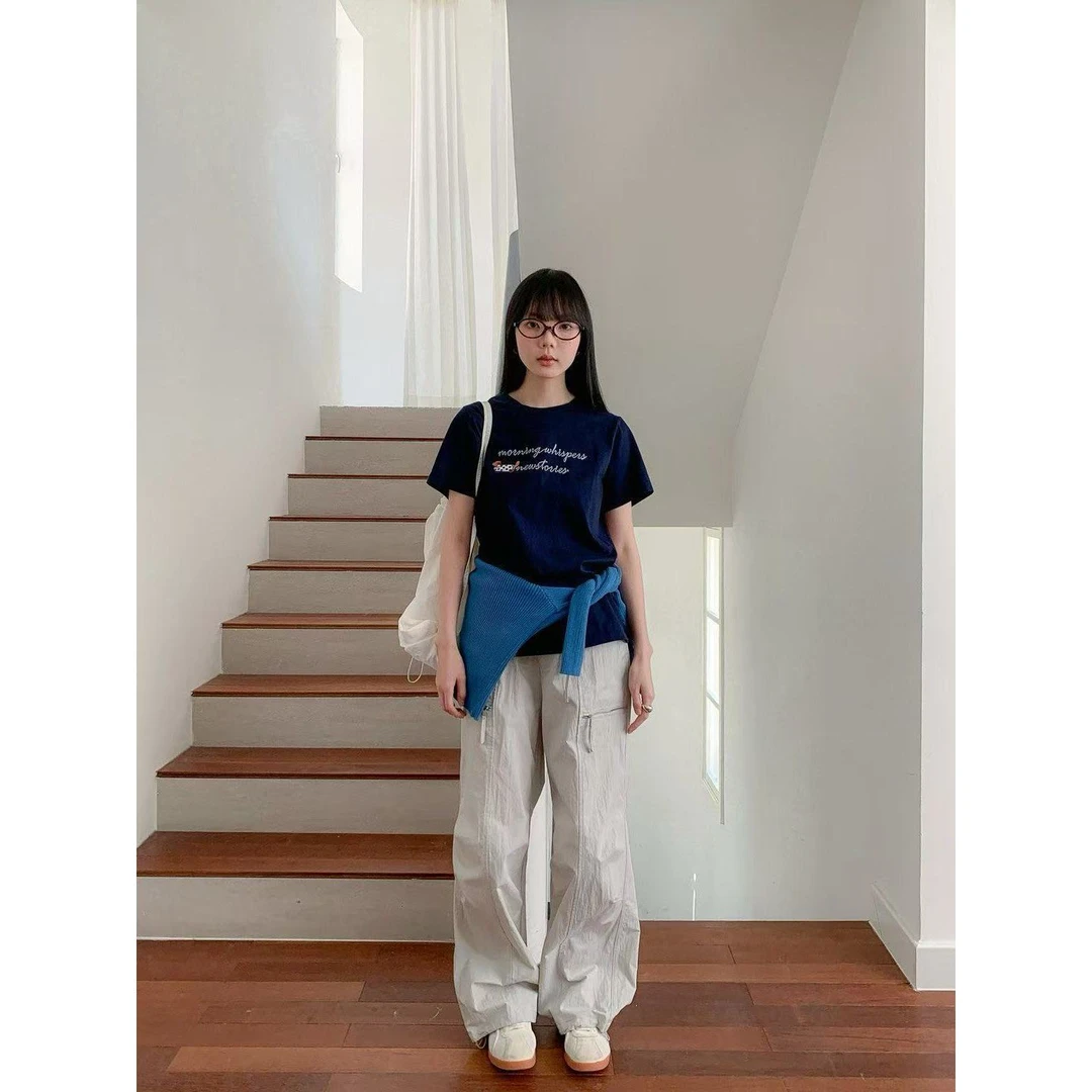 【福利】美式工装裤多口袋直筒#u143