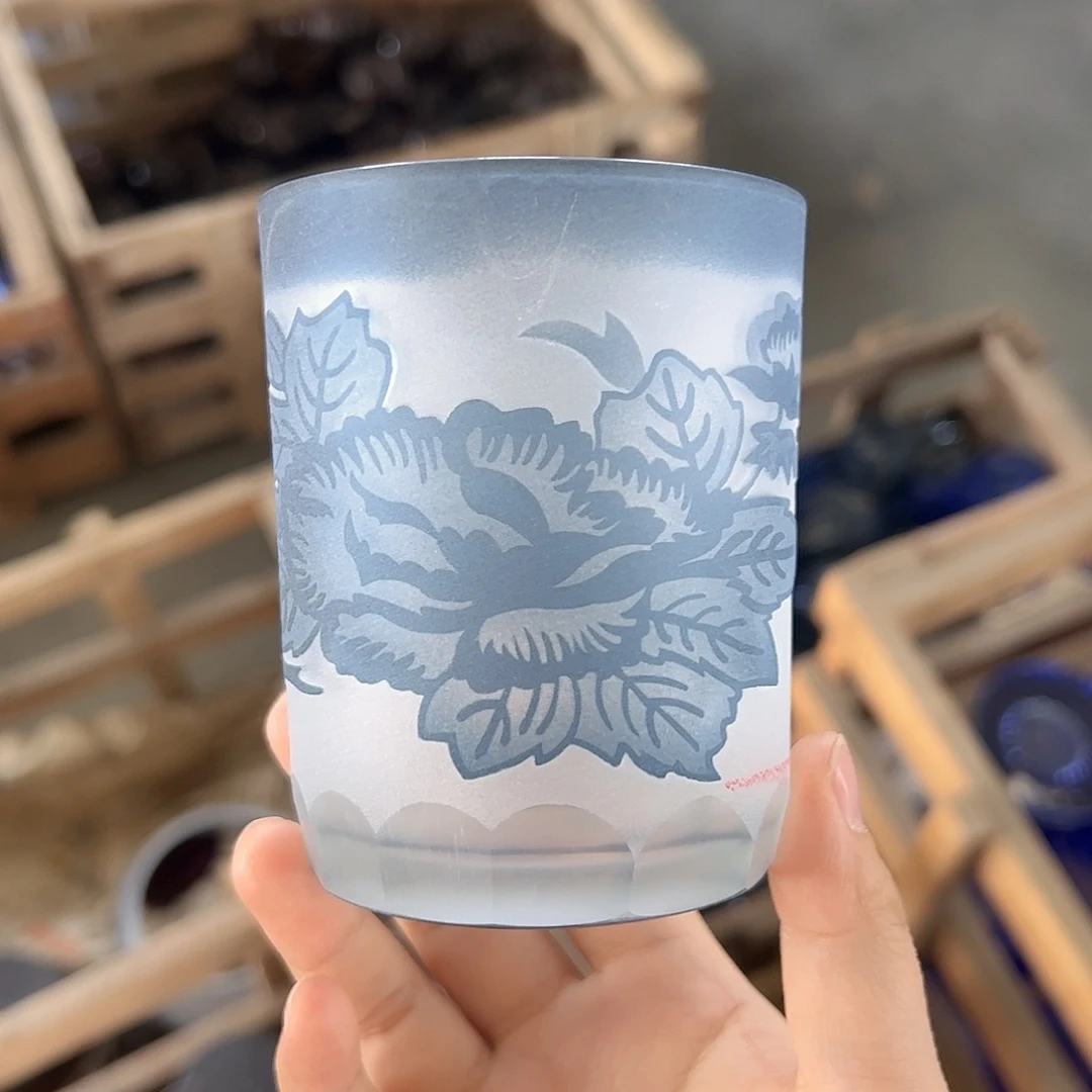 水晶玻璃平底款微瑕一个