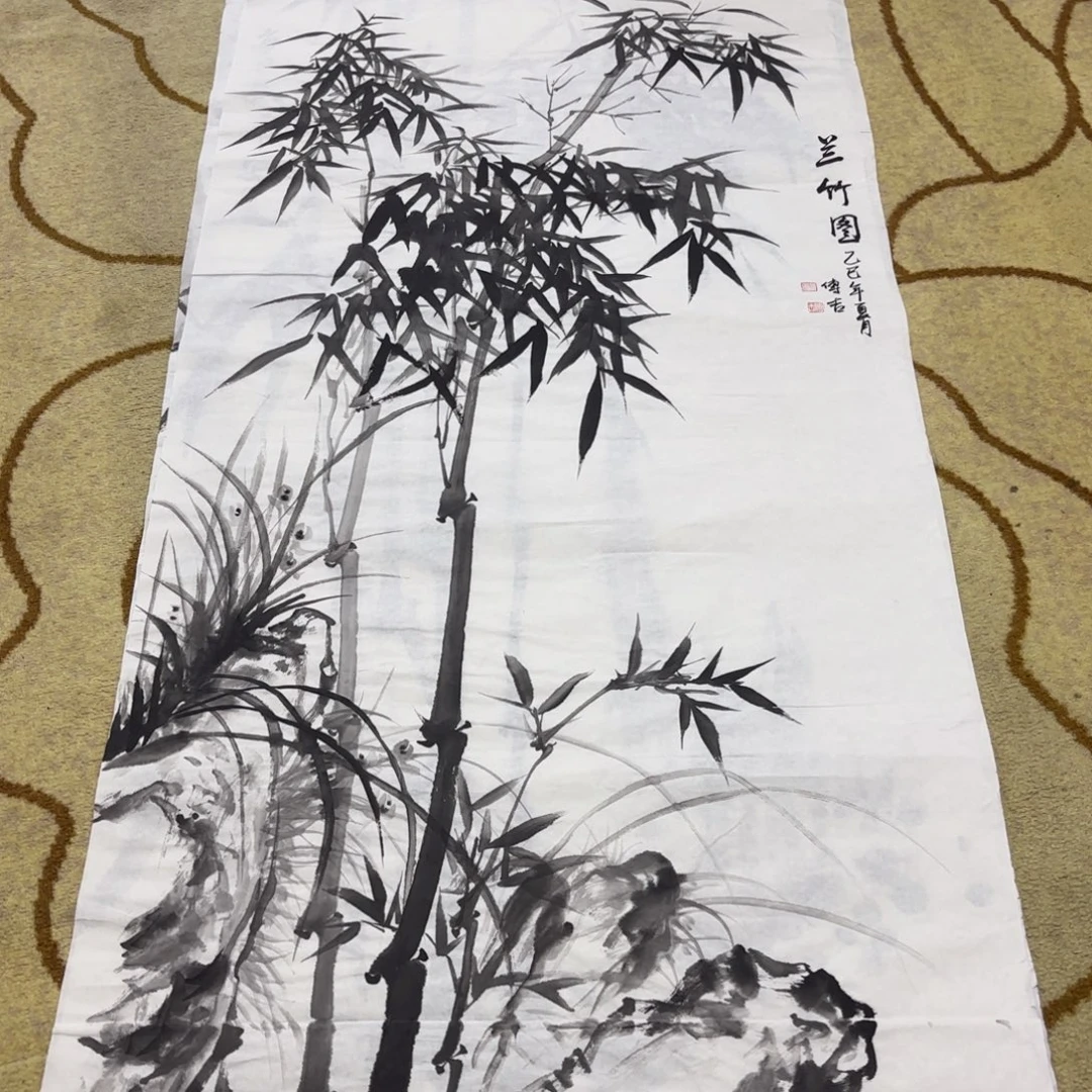 国画顾传吉四尺童