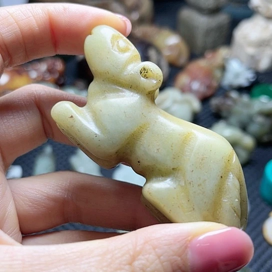 白玉菩提吊坠摆件