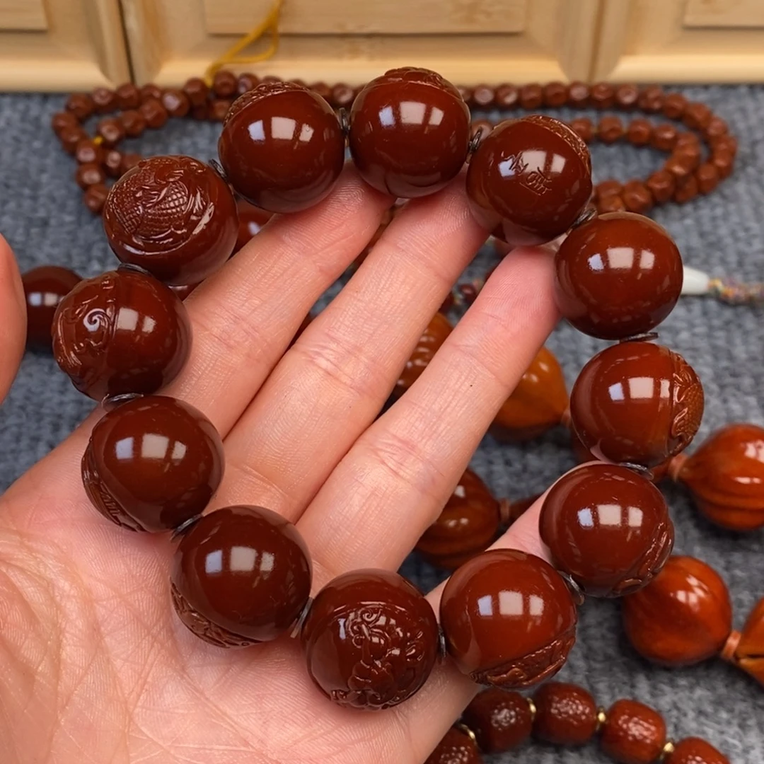 用***3橄榄核手串/手链山海经