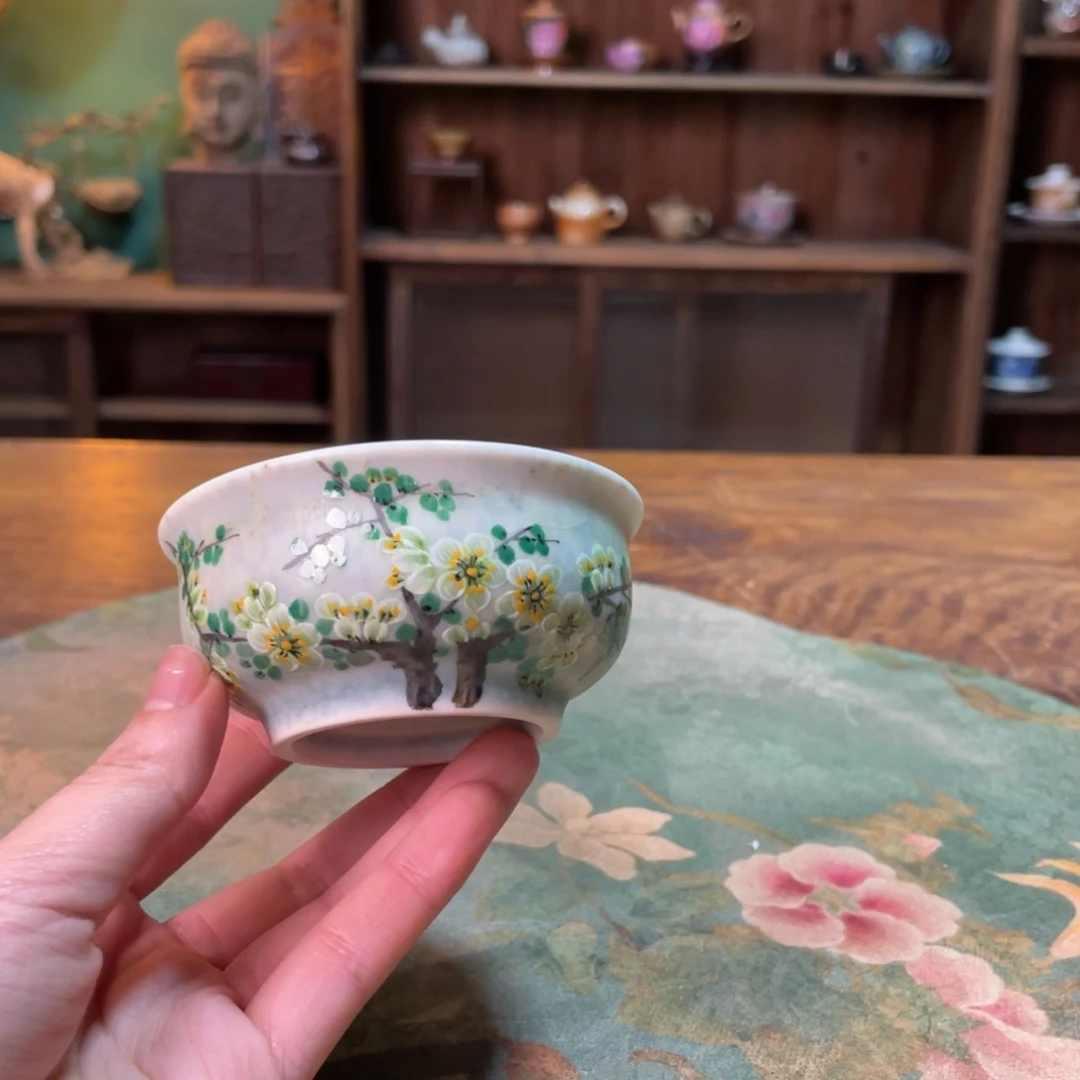 柴烧纯手工手绘陶瓷