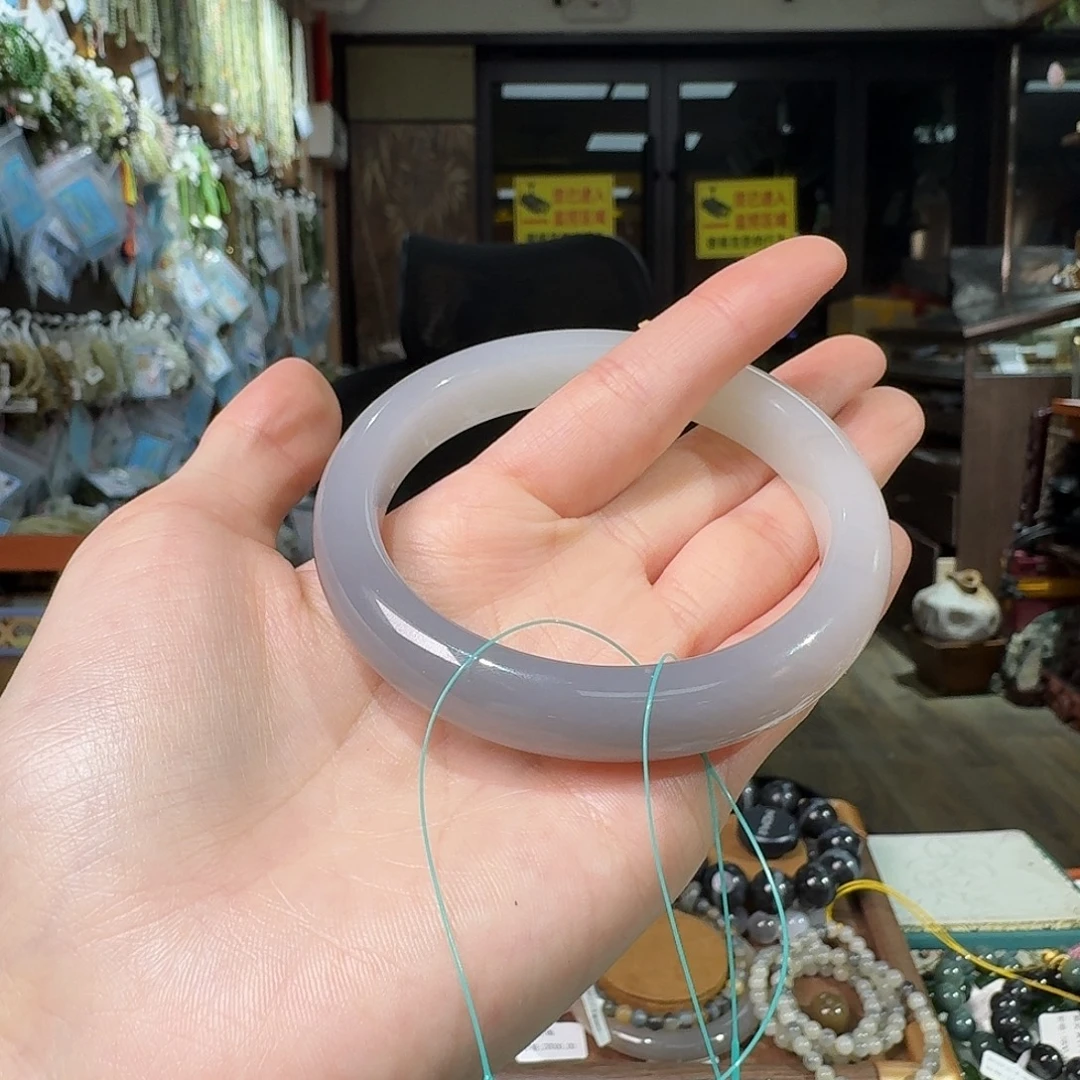 和田玉未镶嵌手链61.8