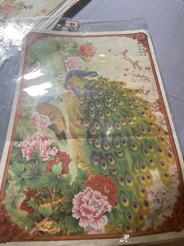 孔雀。      。年画