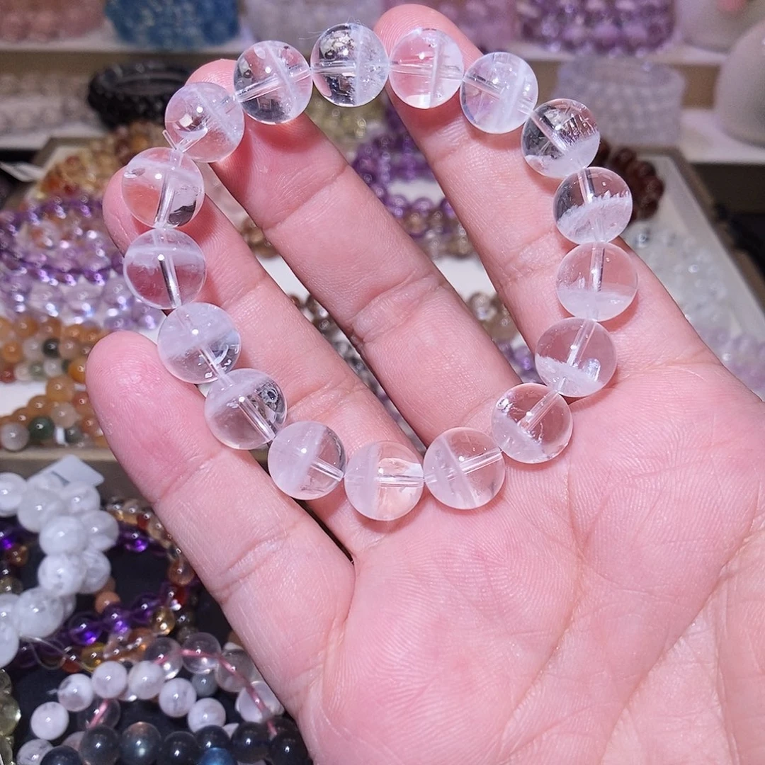 未镶嵌水晶手链白幽灵11mm