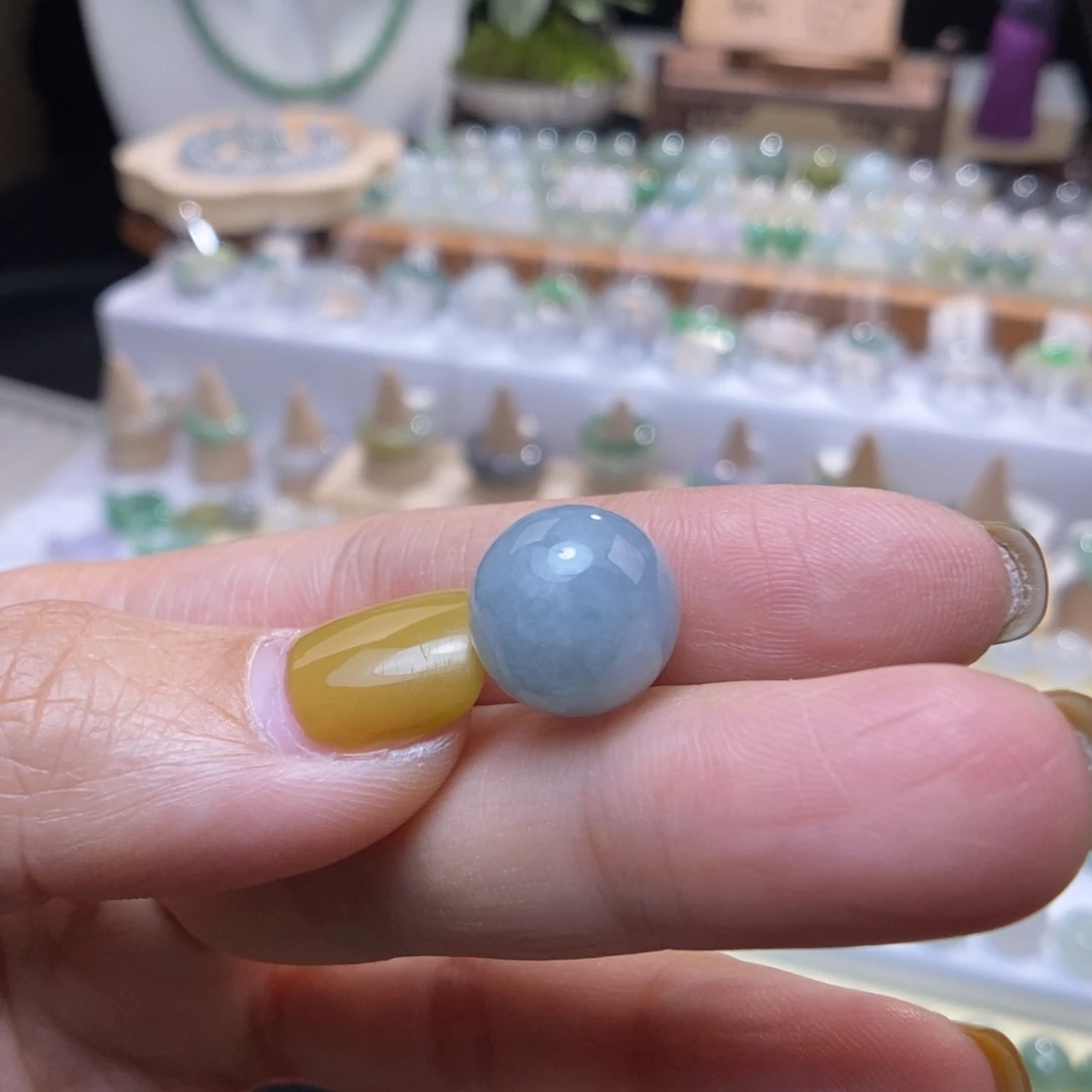 翡翠未镶嵌颈饰13蓝紫