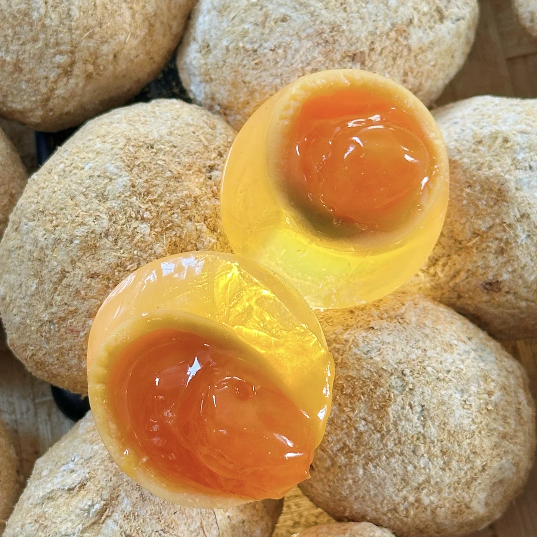 黄心皮蛋手工制作无铅工艺四川特产五凤溪黄心溏心鸭皮蛋