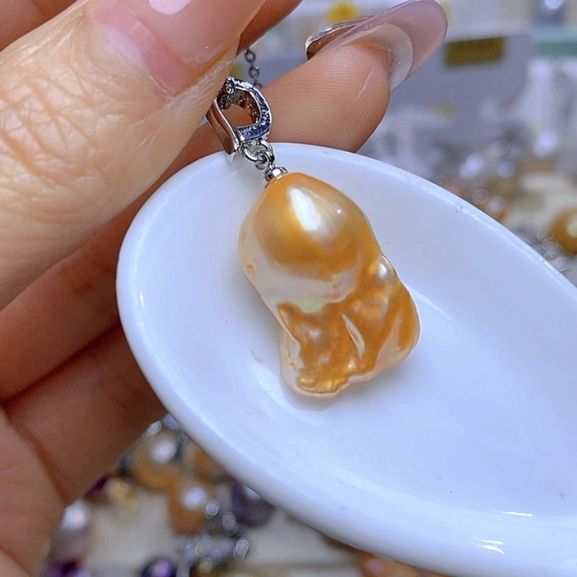 【闪购商品】淡水珍珠吊坠合金