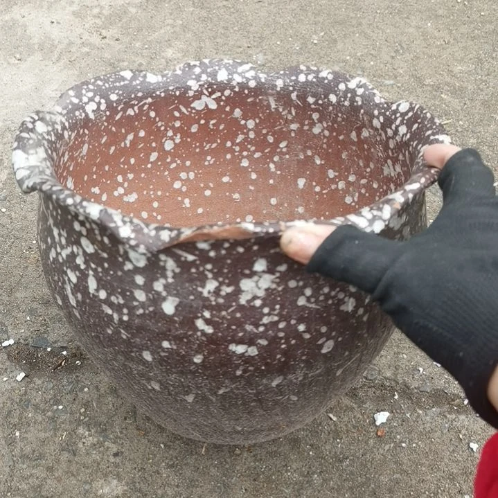 红陶27/19瑕疵一个盆