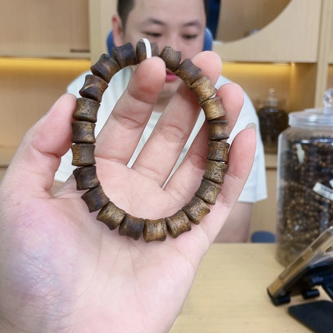 沉香碎屑沉香棋楠竹节珠单圈0.9/9克多样性发一