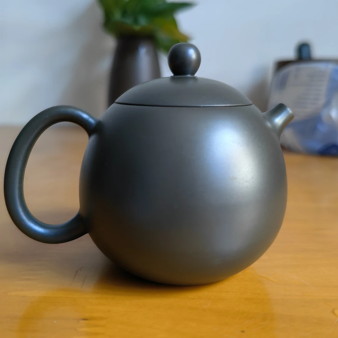 家用泡茶壶 龙蛋壶 钦州坭兴陶原矿手拉成型电窑烧成