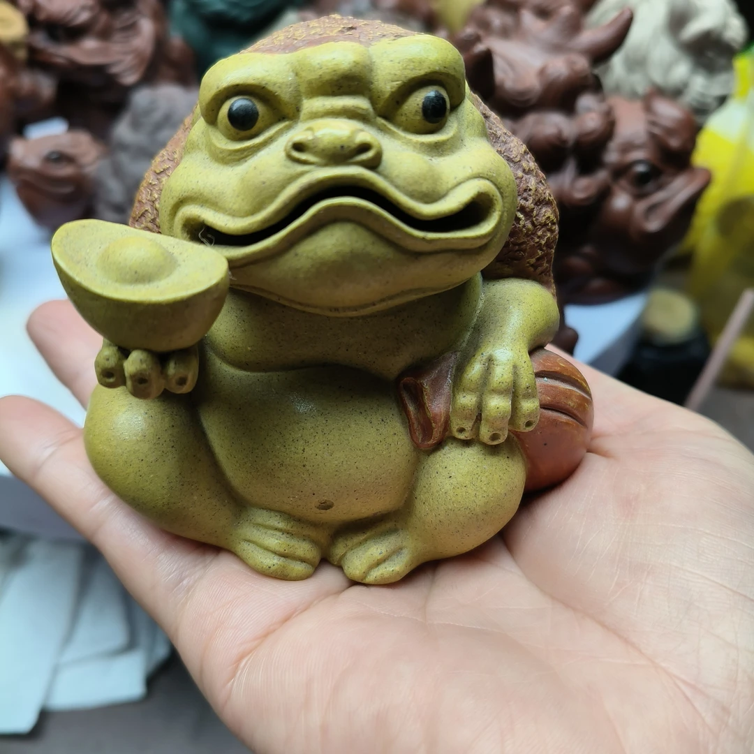 茶宠 创意茶玩摆件金蟾