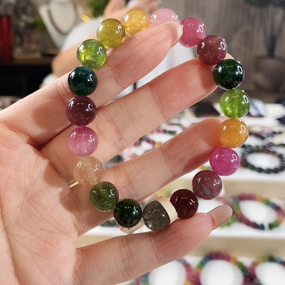 手串未镶嵌碧玺G61005单圈颜色微差