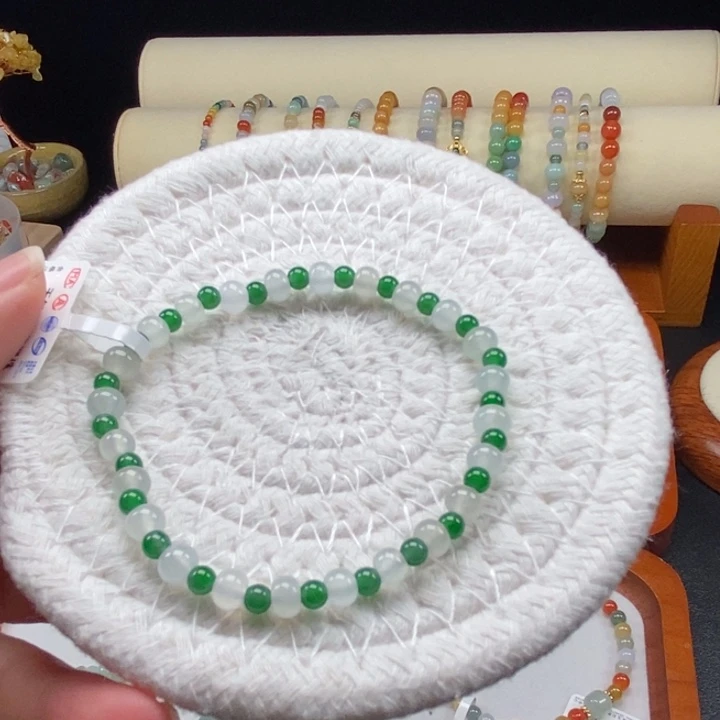 翡翠未镶嵌手串卡5.6mm 2