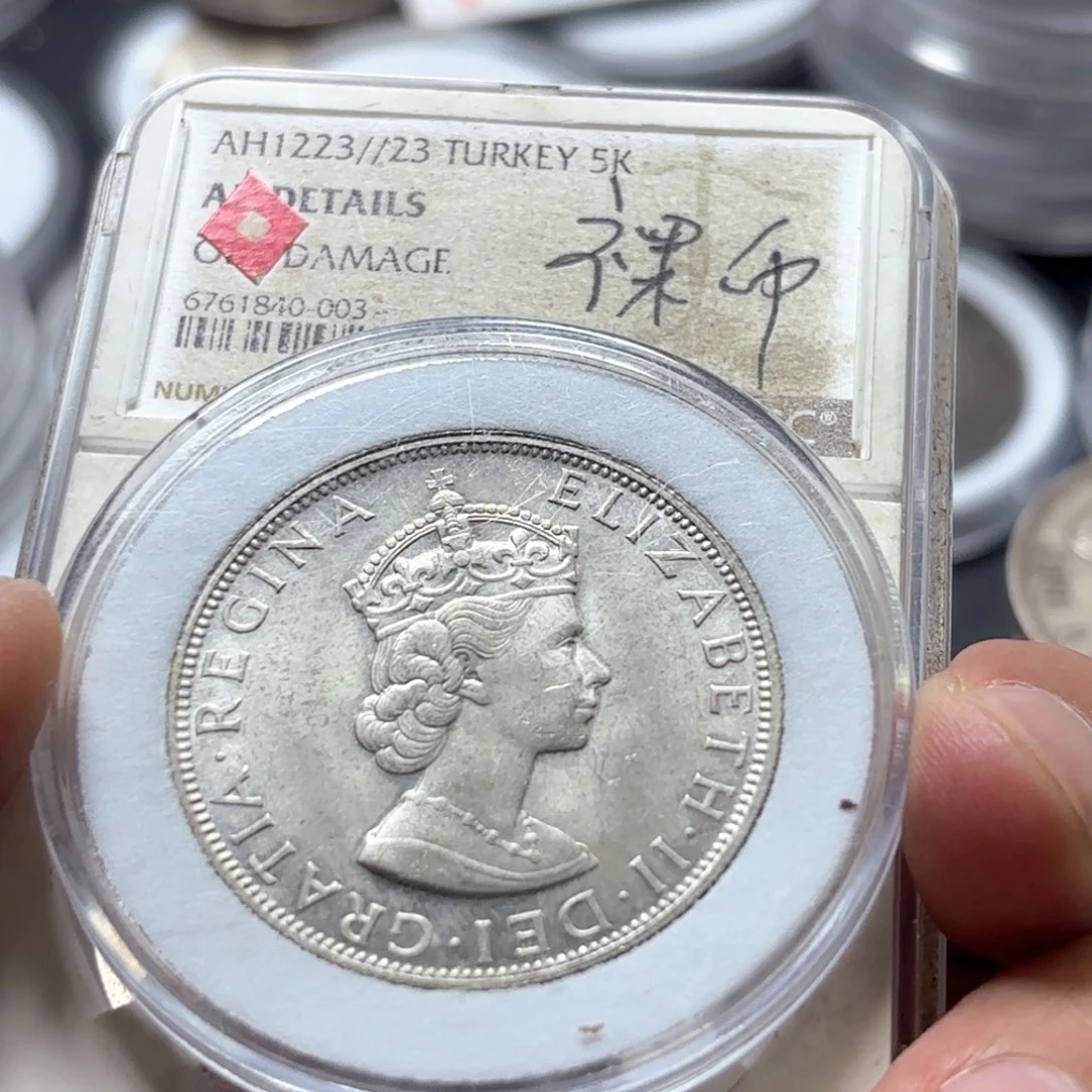 银Ag800百慕大银币50%银22.7克