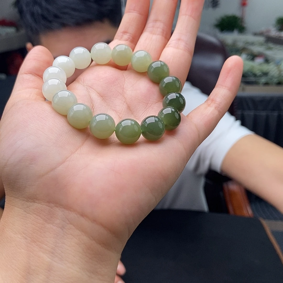 和田玉未镶嵌颈饰手串 颜色多样性发拍一发一