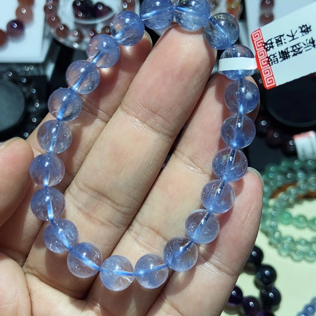 未镶嵌手串水晶蓝线石