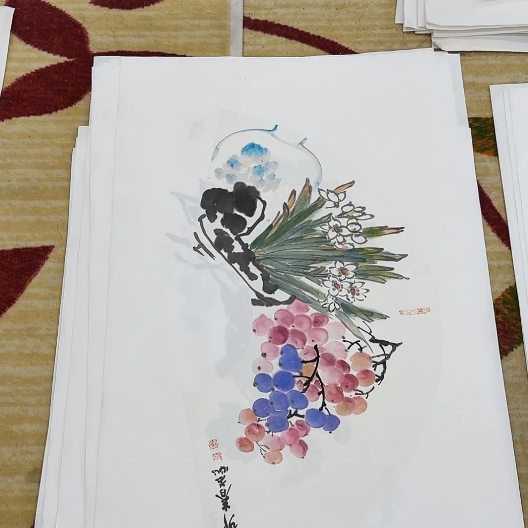 国画小尺幅扇面作品