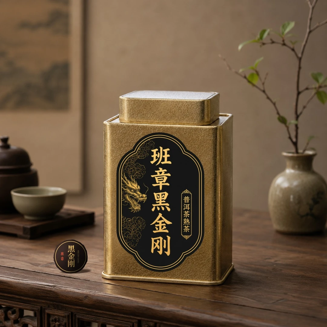 班章黑金刚-2008年勐海老班章普洱熟茶龙珠175g(拆封试饮一泡)