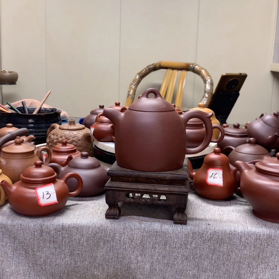 茶壶底槽青秦权430 C半手工制作