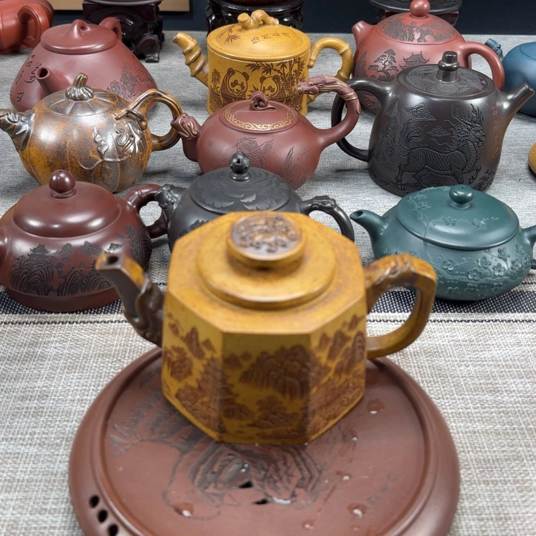 紫砂茶壶紫砂紫色紫砂