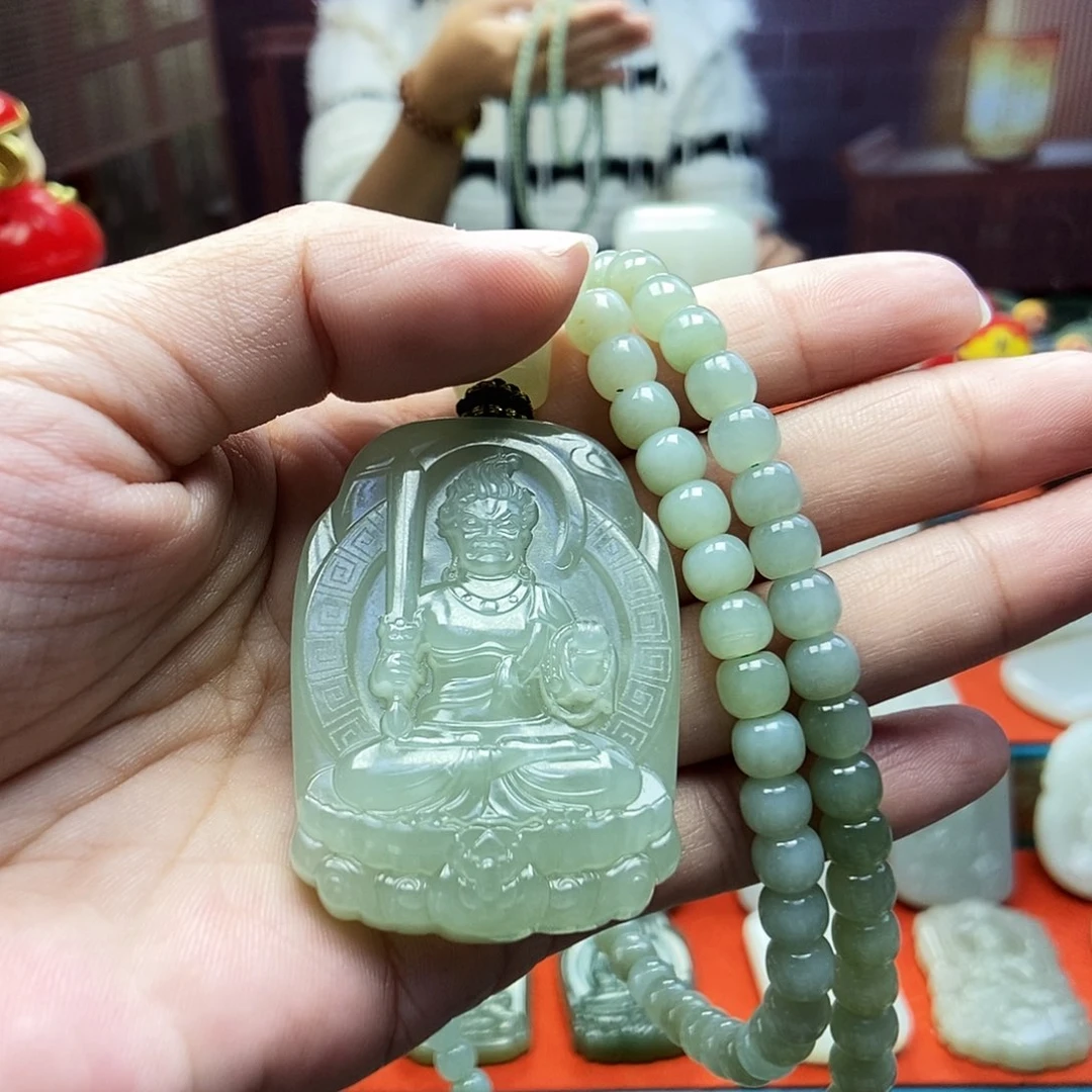 颈饰未镶嵌和田玉Ꮮ****