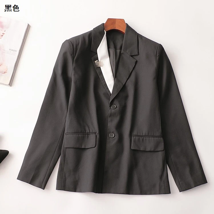 410209冬中长款长袖翻领西装
