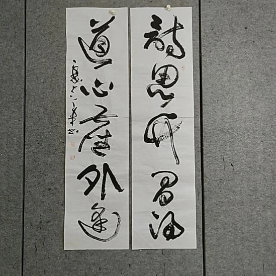 书法宋秉民。道心尘外逢