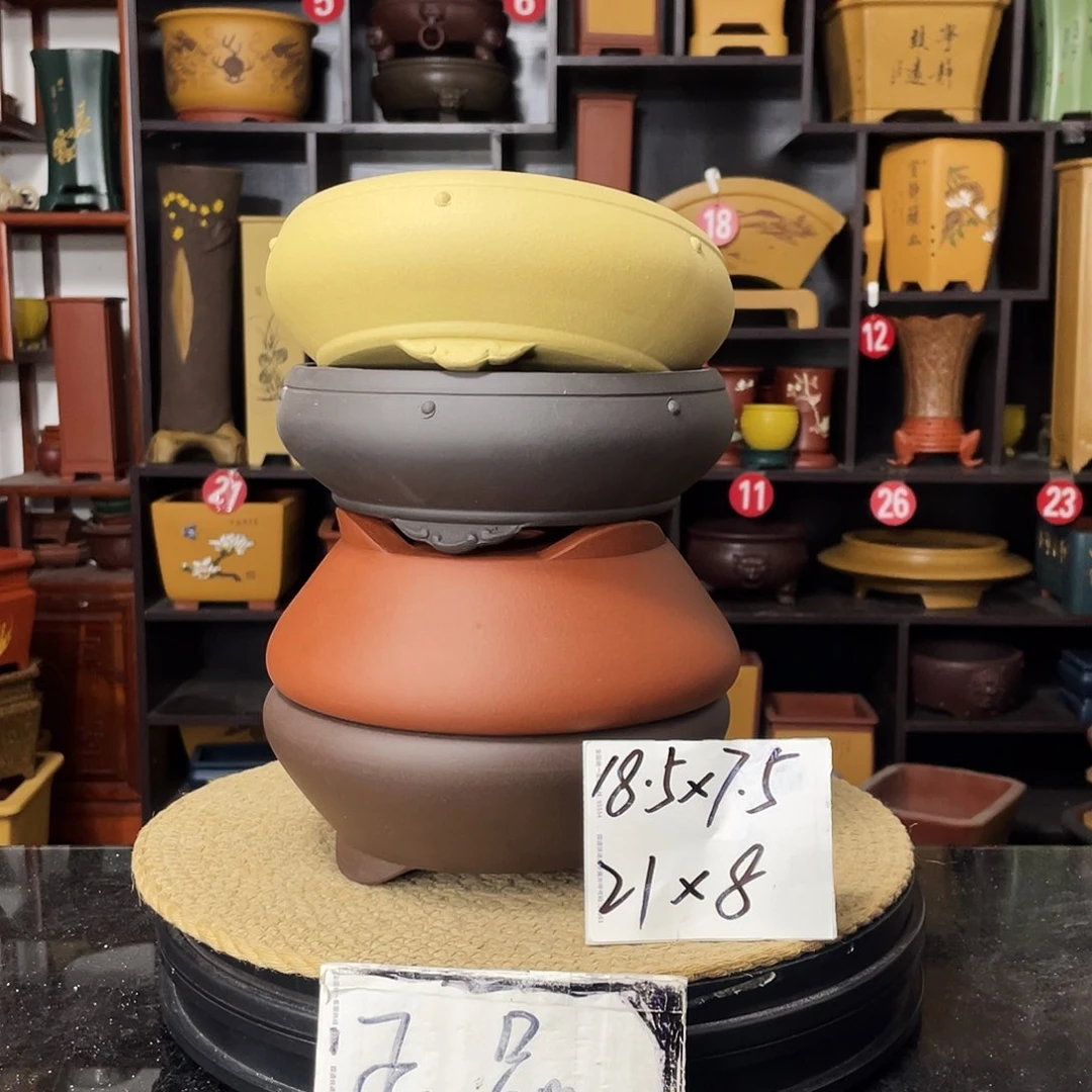 紫砂D-婉秋紫砂花盆