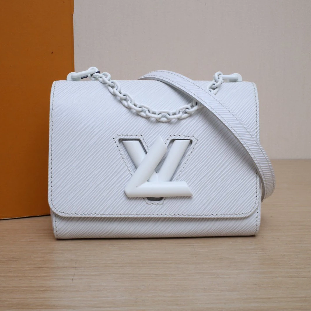 95新 LouisVuitton/路易威登 【双双】TWIST 小号 19 白色 白扣