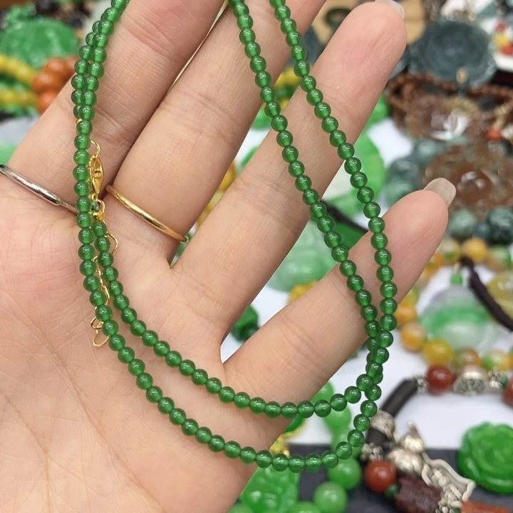 翡翠未镶嵌颈饰项链9