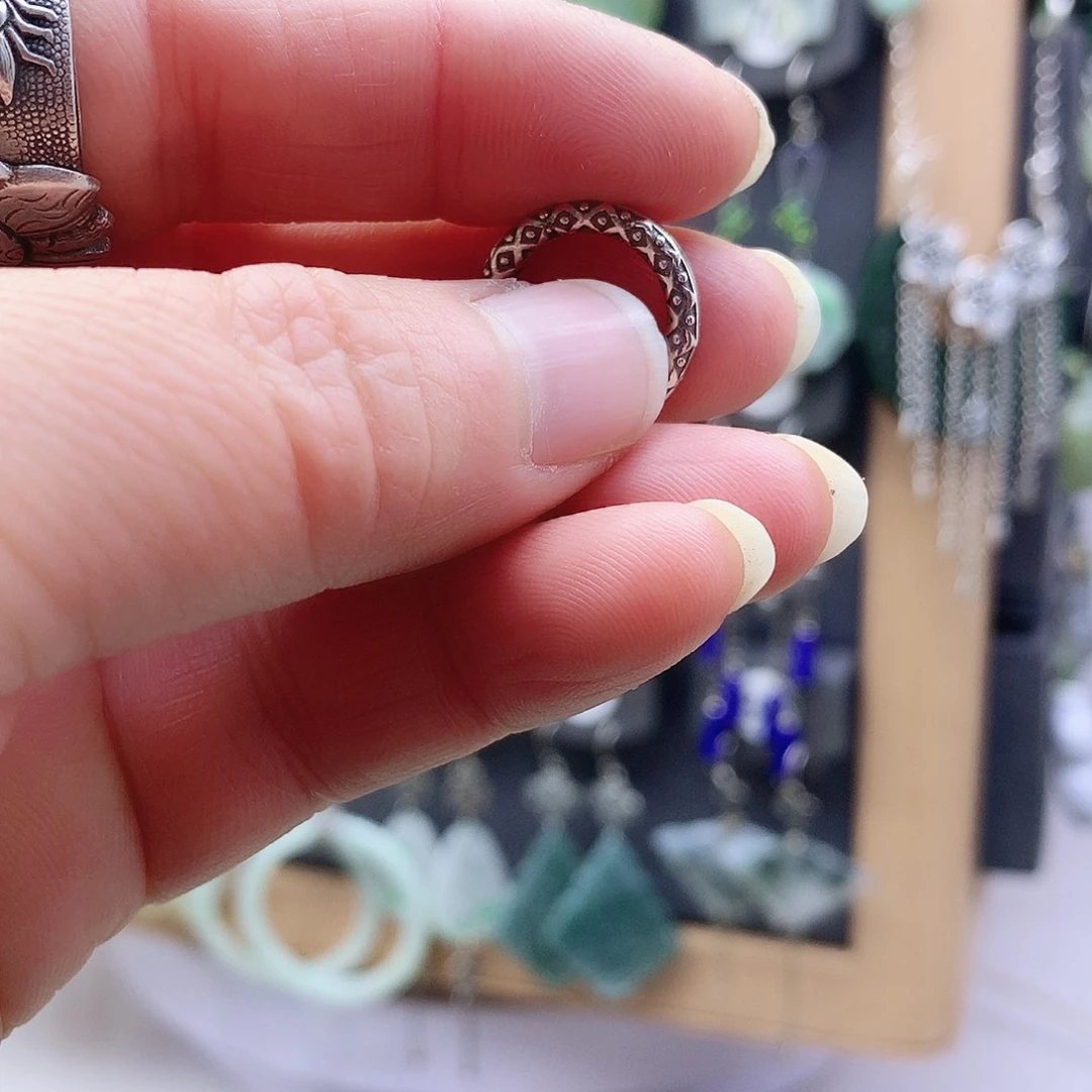 小***ɞ翡翠未镶嵌耳饰精美